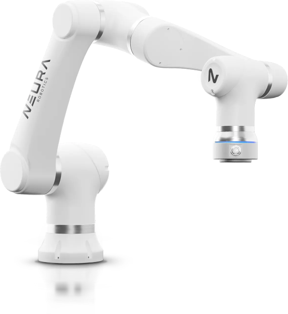 LARA Robot from robotics reference on the floor white background